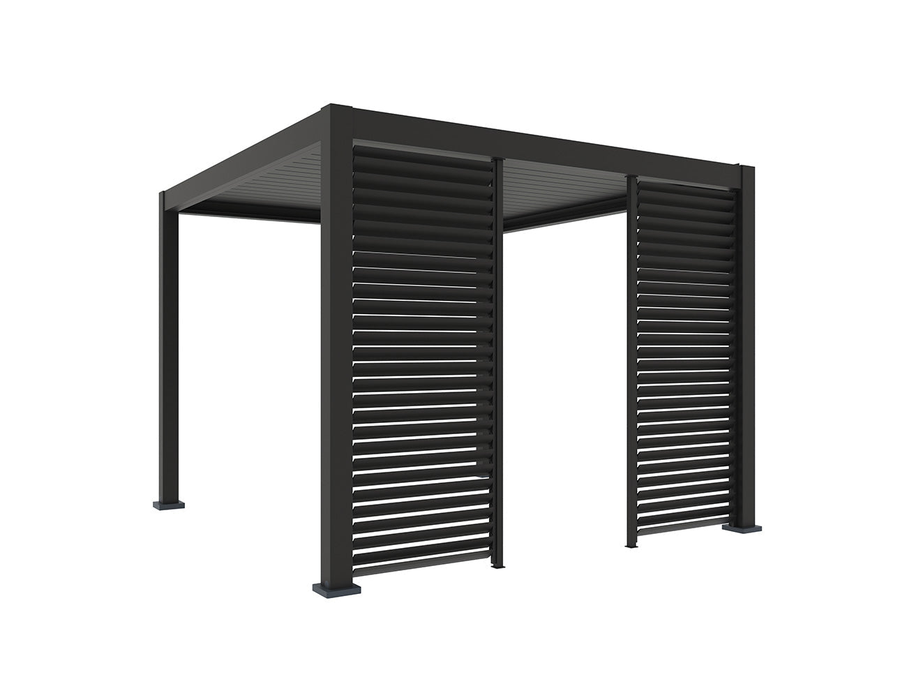 Baltic Freestanding Pergola Shutter Wall