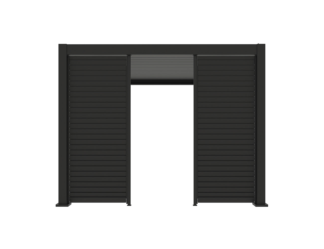 Baltic Freestanding Pergola Shutter Wall