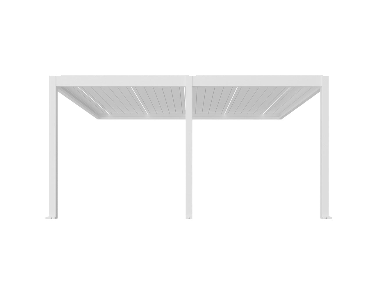 Caribbean Motorised Wall Mounted Louvre Roof Aluminium Pergola