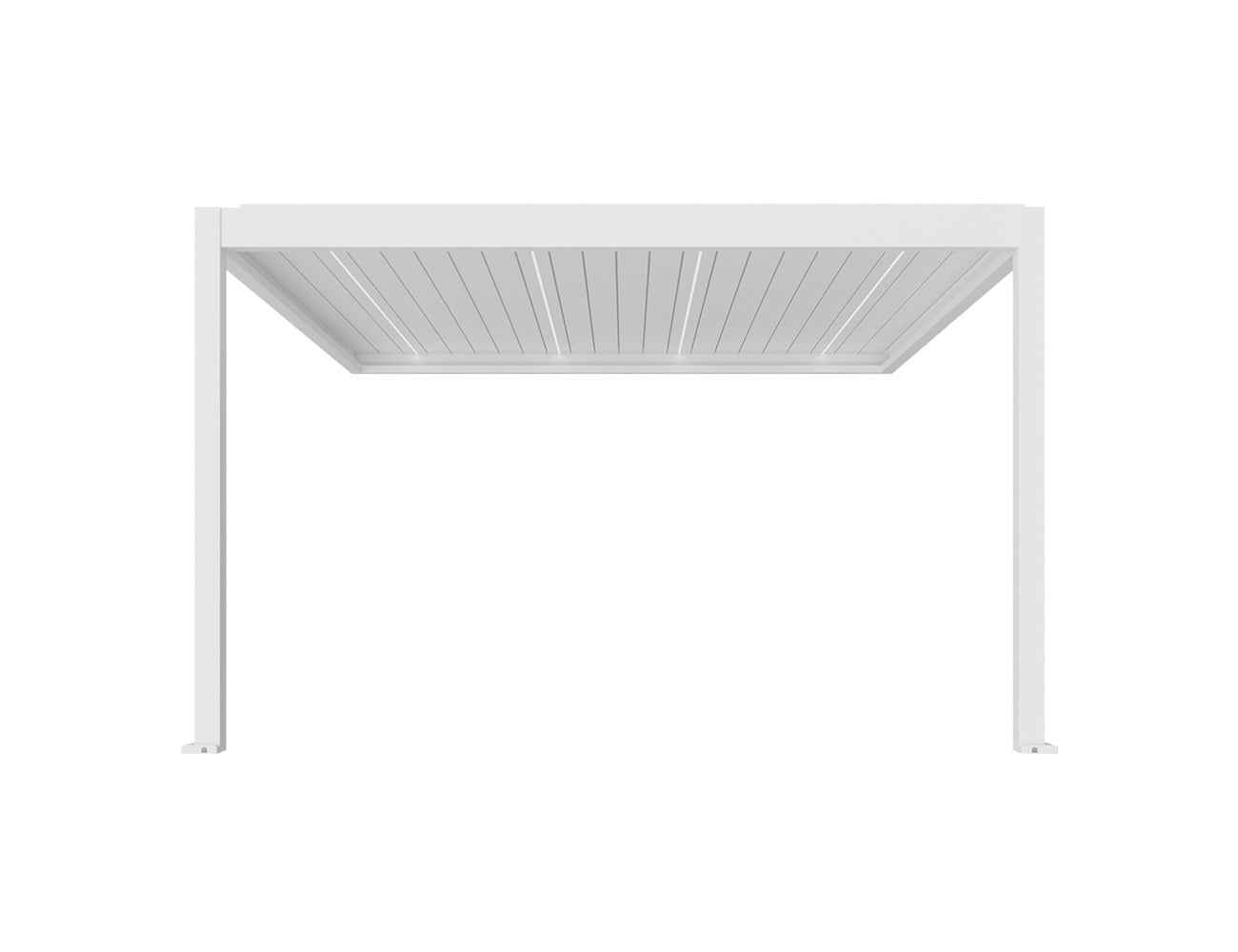 Caribbean Motorised Wall Mounted Louvre Roof Aluminium Pergola