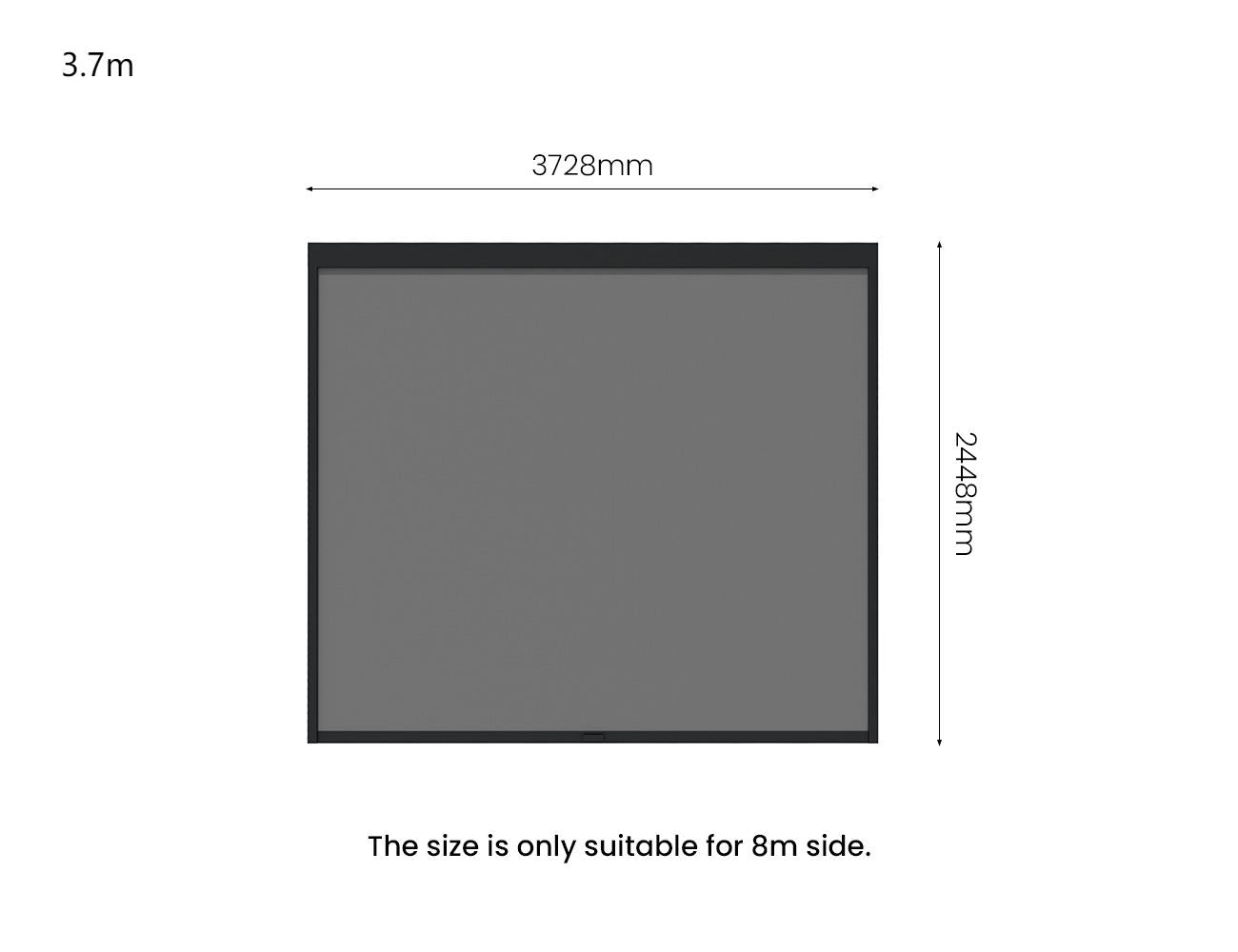 Retractable Shade Blind For Tasman Freestanding Pergola