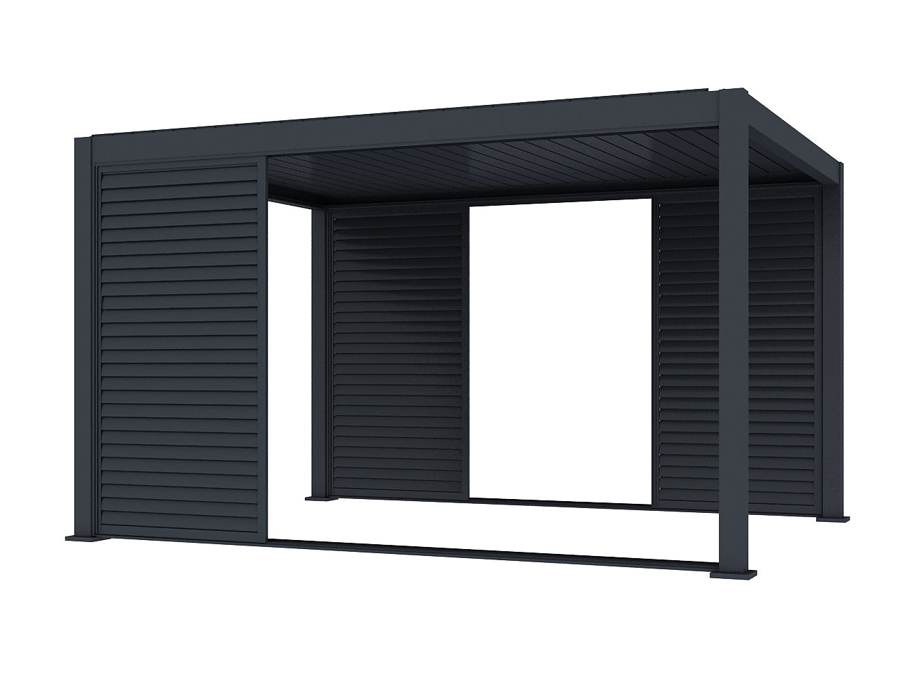 Baltic Freestanding Pergola Shutter Sliding Door
