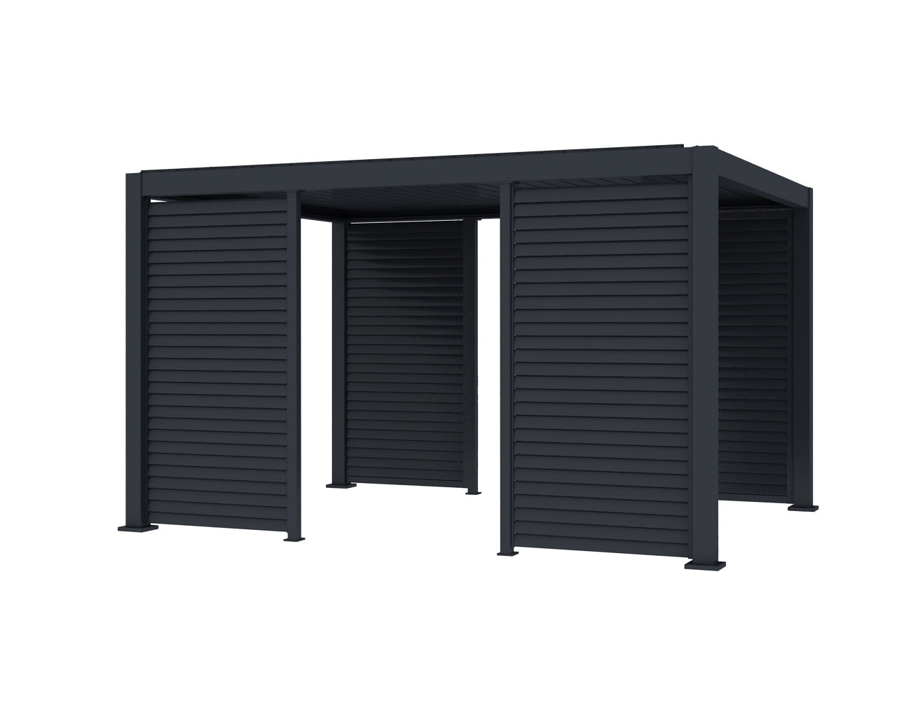 Baltic Freestanding Pergola Shutter Wall