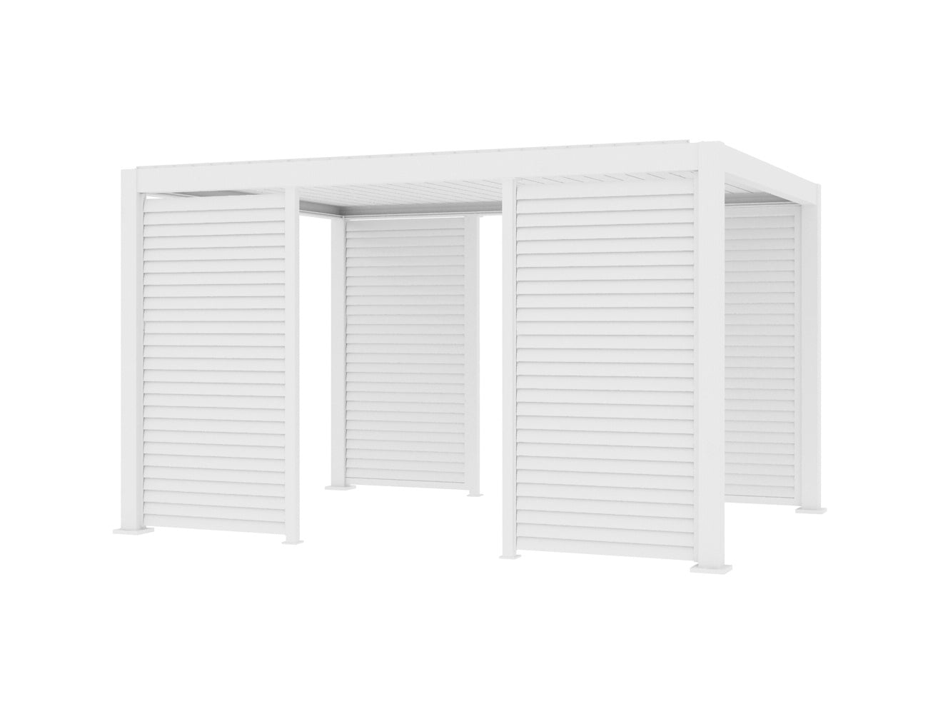 Baltic Freestanding Pergola Shutter Wall