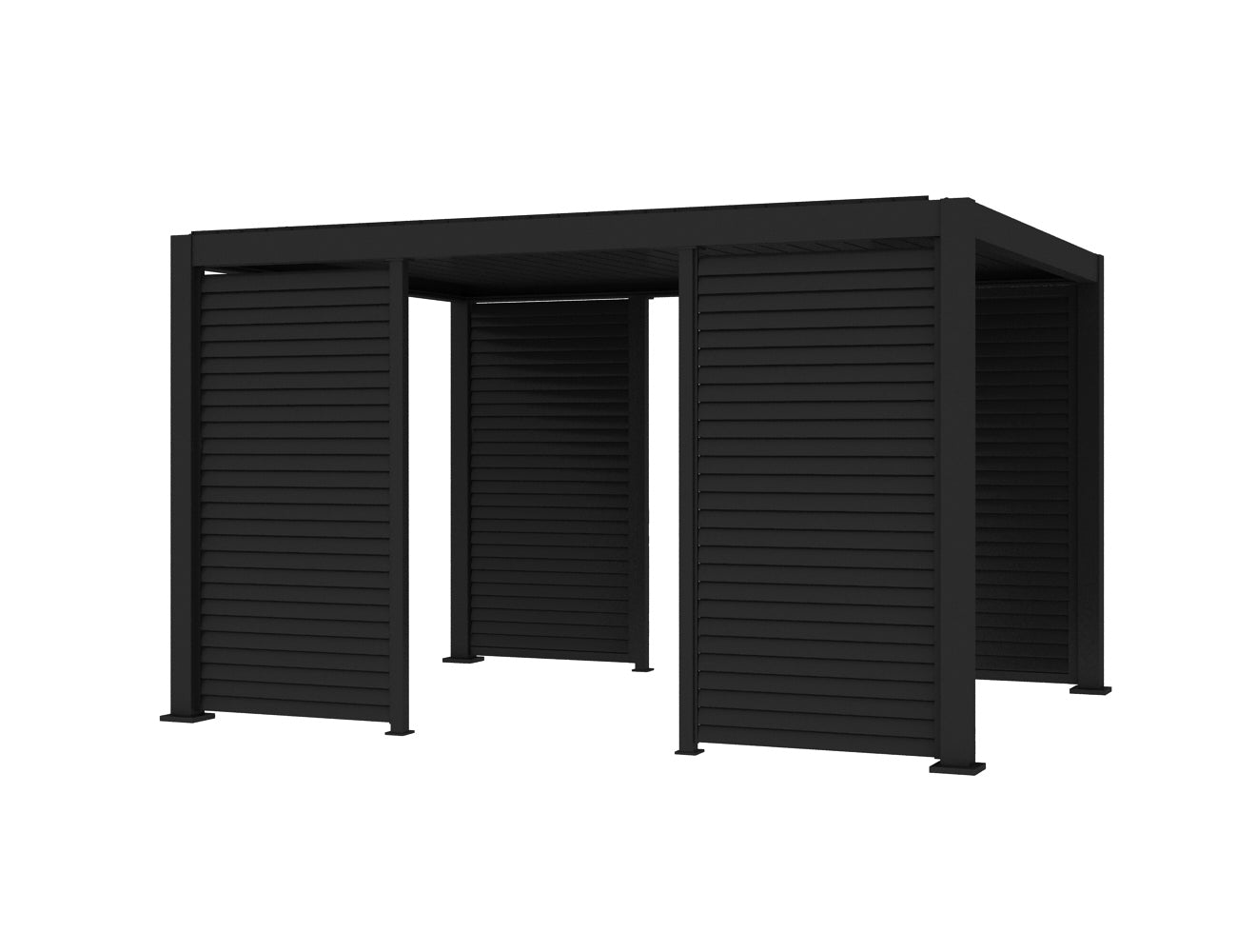 Baltic Freestanding Pergola Shutter Wall