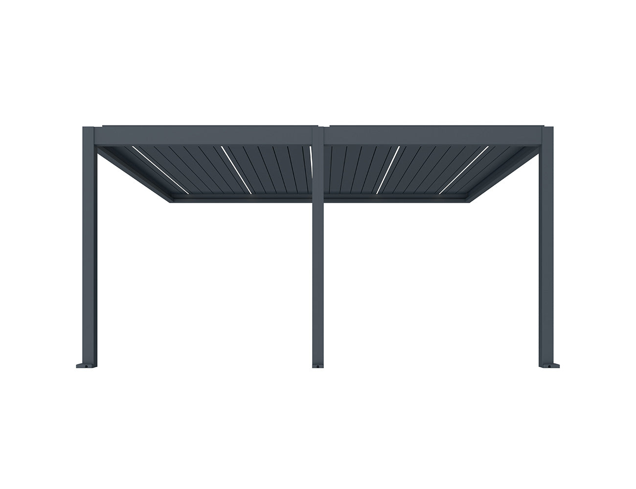 Caribbean Motorised Wall Mounted Louvre Roof Aluminium Pergola