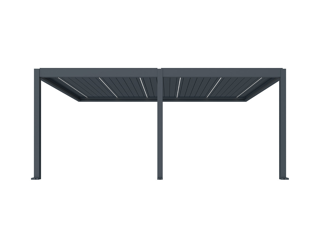 Caribbean Motorised Wall Mounted Louvre Roof Aluminium Pergola