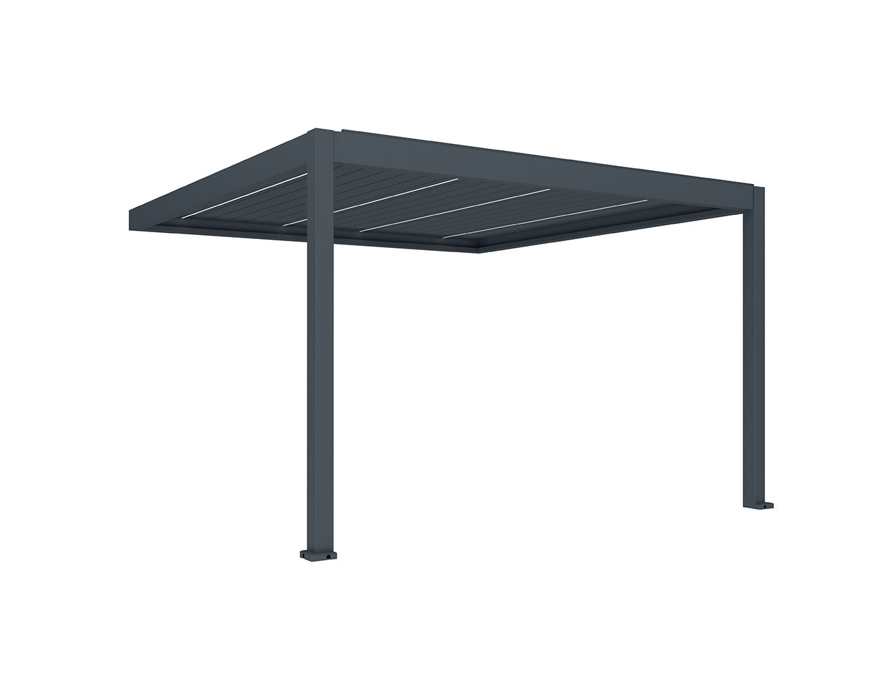 Caribbean Motorised Wall Mounted Louvre Roof Aluminium Pergola