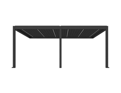 Caribbean Motorised Wall Mounted Louvre Roof Aluminium Pergola