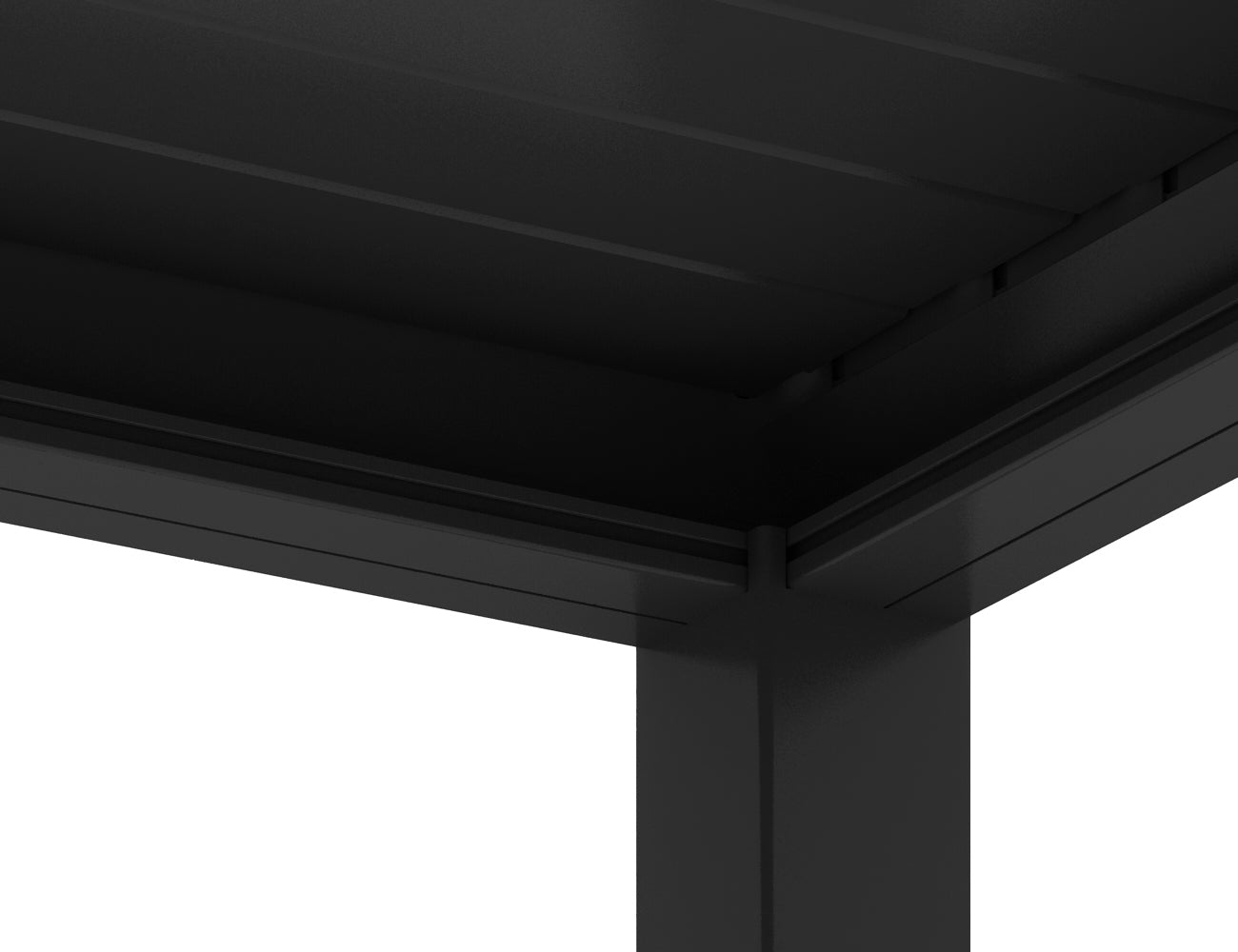 Baltic Motorised Wall Mounted Louvre Roof Aluminium Pergola
