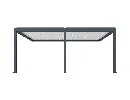 Caribbean Motorised Wall Mounted Louvre Roof Aluminium Pergola