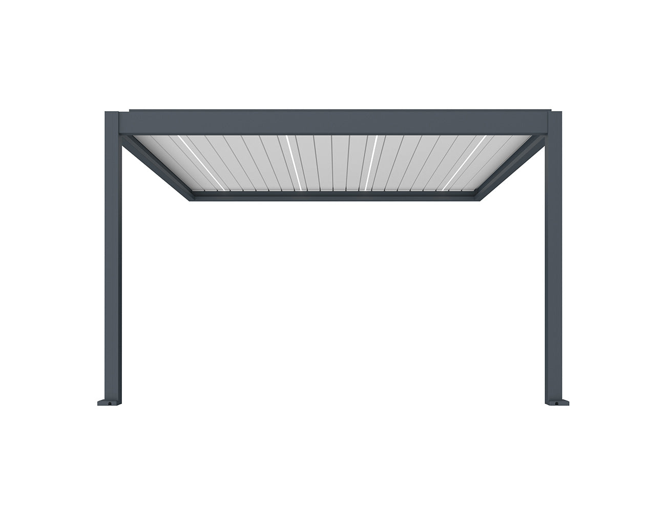 Caribbean Motorised Wall Mounted Louvre Roof Aluminium Pergola