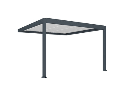 Caribbean Motorised Wall Mounted Louvre Roof Aluminium Pergola