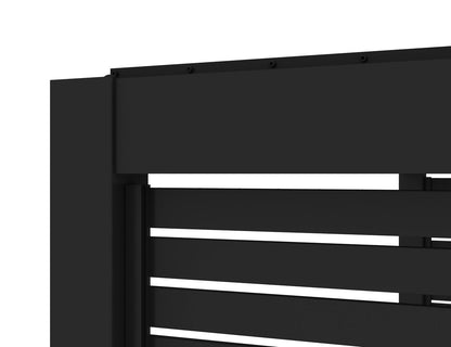 Atlantic & Caribbean Freestanding Pergola Slatted Privacy Wall