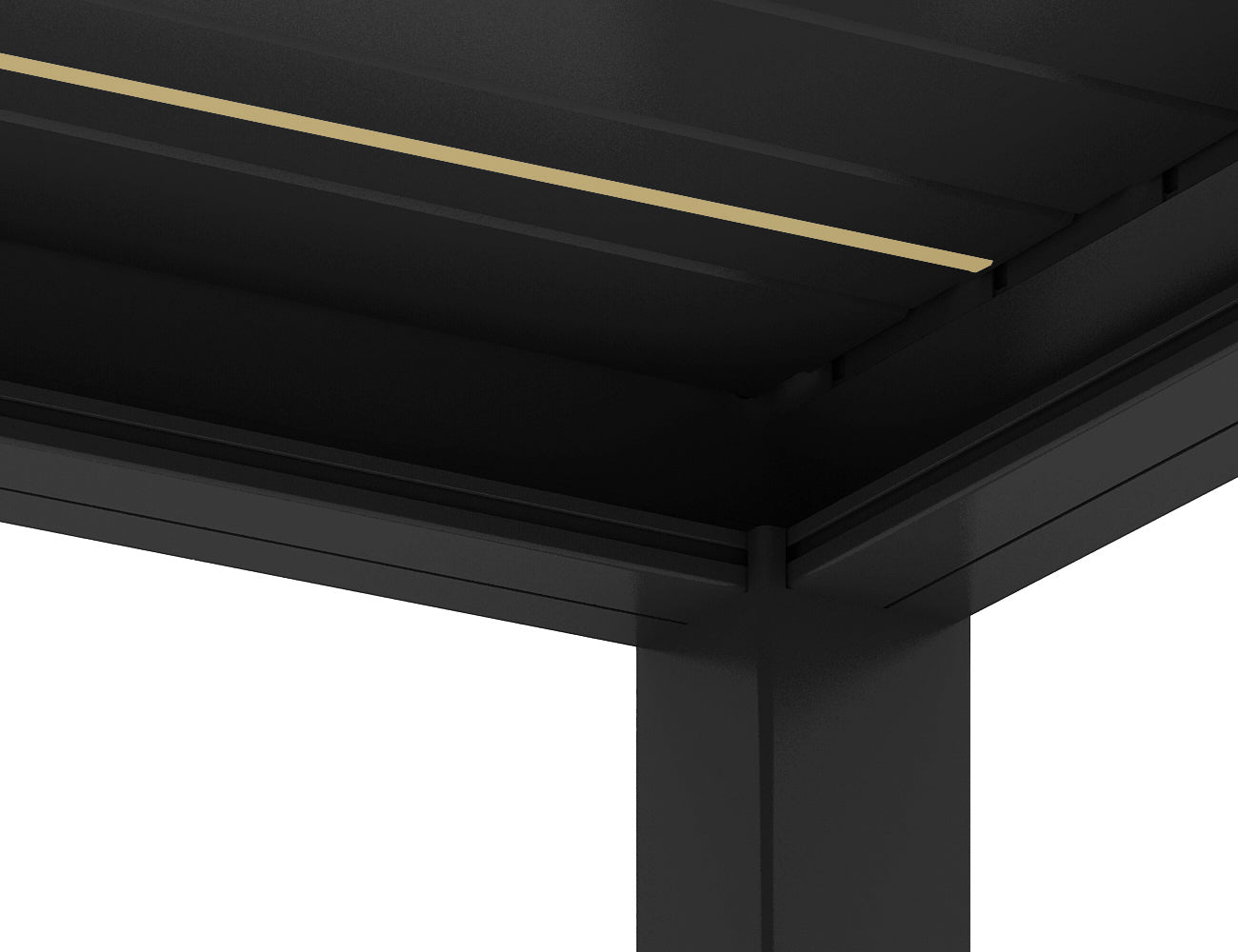 Baltic Motorised Wall Mounted Louvre Roof Aluminium Pergola