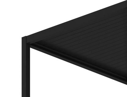Baltic Motorised Wall Mounted Louvre Roof Aluminium Pergola