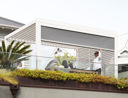 Baltic Manual Freestanding Louvre Roof Aluminium Pergola