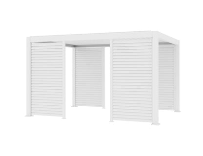 Baltic Freestanding Pergola Shutter Wall