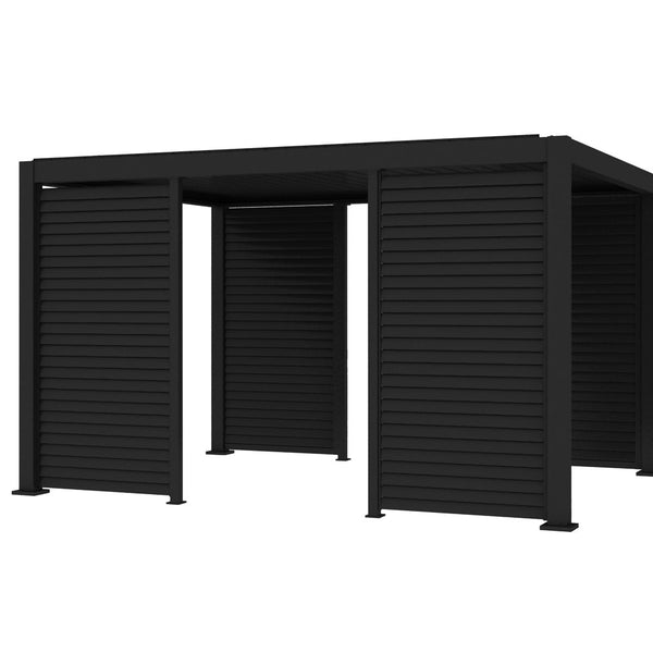 Baltic Freestanding Pergola Shutter Wall
